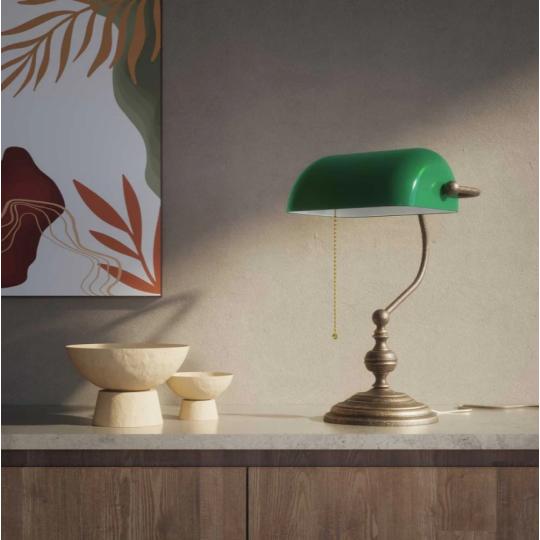 antikolt rez dolgozoszoba klasszikus vintage asztali lampa zold uvegburas konyvtar haloszoba keresztapa elegans polgari lampa.jpg